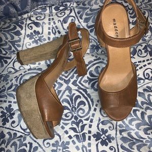 Madden Girl Heeled Platform Sandal Sz 8